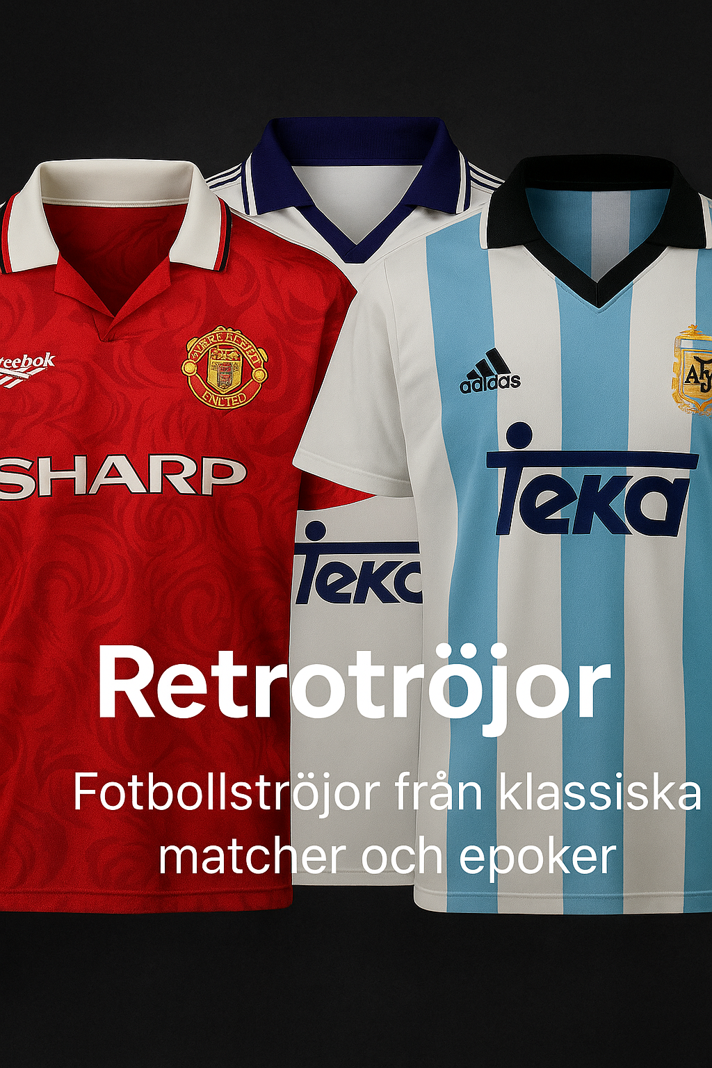 Upptäck våra retro fotbollströjor – perfekta för samlare och nostalgiska fans. Billiga priser, hög kvalitet och klassiska designer från fotbollens historia. Snabb leverans direkt hem!