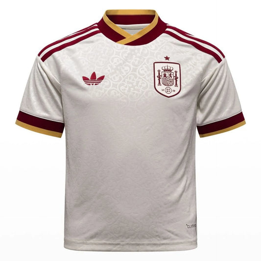 Spaniens Bortatröja 2024/2025 – Supporter tröja Vit La Roja Fotbollströja